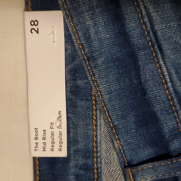 LOFT Mid Rise Boot Jeans in Vintage Dark Wash Size 28 - Picture 11 of 13